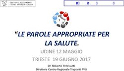 LE PAROLE APPROPRIATE PER LA SALUTE - UDINE 12 MAGGIO TRIESTE 19 GIUGNO 2017 - Centro Regionale Trapianti FVG - Azienda Sanitaria ...