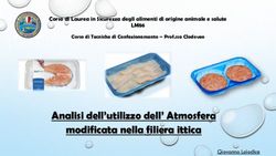 Analisi dell'utilizzo dell' Atmosfera modificata nella filiera ittica - LM86 Corso di Laurea in Sicurezza degli alimenti di origine animale e salute