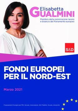 FONDI EUROPEI PER IL NORD-EST - Marzo 2021 - Membro della commissione lavoro e bilancio del Parlamento europeo - Elisabetta Gualmini