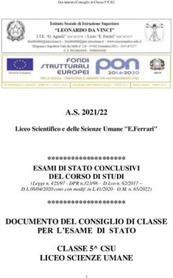 DOCUMENTO DEL CONSIGLIO DI CLASSE PER L'ESAME DI STATO CLASSE 5 CSU LICEO SCIENZE UMANE