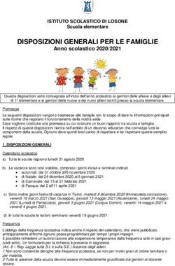 DISPOSIZIONI GENERALI PER LE FAMIGLIE - ISTITUTO SCOLASTICO DI LOSONE - Comune di ...