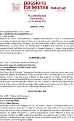 PASSIONI ITALIANE PROGRAMMA 17 - 23 APRILE 2023