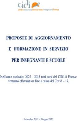 PROPOSTE DI AGGIORNAMENTO E FORMAZIONE IN SERVIZIO PER INSEGNANTI E SCUOLE - Nell'anno scolastico 2022 - 2023 tutti corsi del CIDI di Firenze ...