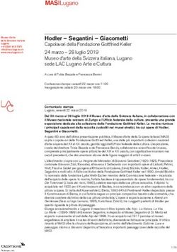 Hodler - Segantini - Giacometti Capolavori della Fondazione Gottfried Keller 24 marzo - 28 luglio 2019 Museo d'arte della Svizzera italiana ...