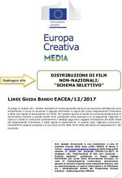 DISTRIBUZIONE DI FILM - Europa ...
