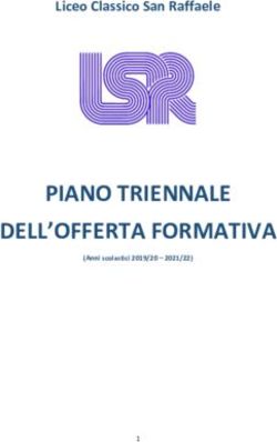 PIANO TRIENNALE DELL'OFFERTA FORMATIVA - Liceo Classico San Raffaele - Liceo San ...