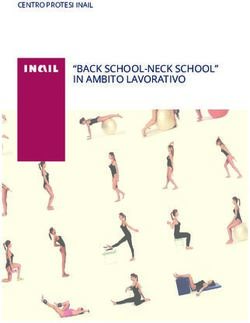 "BACK SCHOOL-NECK SCHOOL" IN AMBITO LAVORATIVO - CENTRO PROTESI INAIL