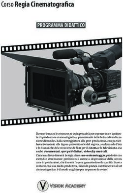 Corso Regia Cinematografica - Vision Academy