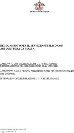 REGOLAMENTO PER IL SERVIZIO PUBBLICO CON AUTOVETTURA DA PIAZZA