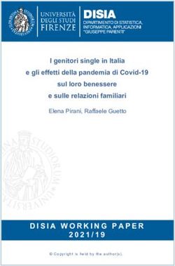 DISIA WORKING PAPER - I genitori single in Italia e gli effetti della pandemia di Covid-19 sul loro benessere e sulle relazioni familiari