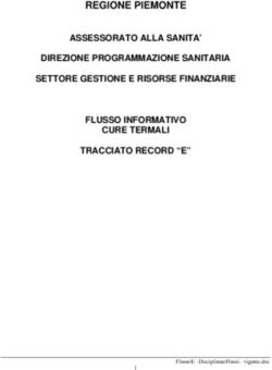 REGIONE PIEMONTE ASSESSORATO ALLA SANITA' DIREZIONE PROGRAMMAZIONE SANITARIA SETTORE GESTIONE E RISORSE FINANZIARIE FLUSSO INFORMATIVO CURE ...