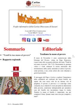 Foglio informativo della Caritas Diocesana di Sassari