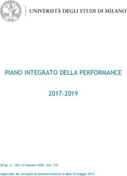 PIANO INTEGRATO DELLA PERFORMANCE 2017-2019 - Unimia