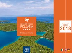 POLJANA camping village - PREISLISTE 2018 - Baia Holiday
