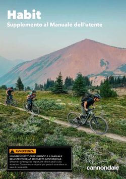 Habit Supplemento al Manuale dell'utente - Cannondale