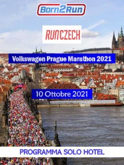 10 Ottobre 2021 - PROGRAMMA SOLO HOTEL - Volkswagen Prague Marathon 2021 - Born2Run