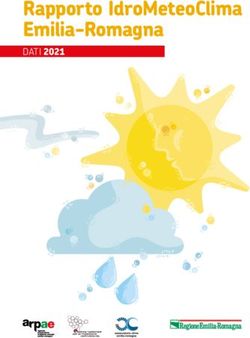 Rapporto IdroMeteoClima Emilia-Romagna - DATI 2021 - SNPA Ambiente