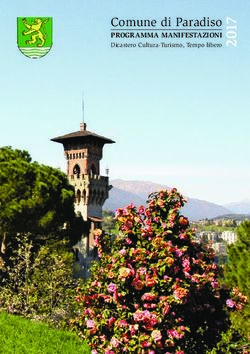 Comune di Paradiso PROGRAMMA MANIFESTAZIONI Dicastero Cultura-Turismo, Tempo libero2