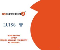 MYOS STORIE E RACCONTI PER SERIE TV - Guida Percorso a.s. 2020-2021 - Noisiamofuturo