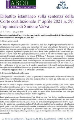 Dibattito istantaneo sulla sentenza della Corte costituzionale 1 aprile 2021 n. 59: l'opinione di Simone Varva