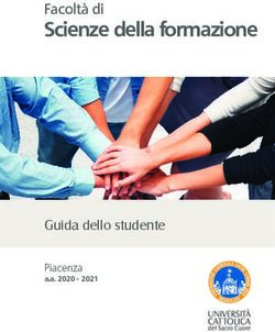 Scienze della formazione - Facoltà di - Guida dello studente - Università ...