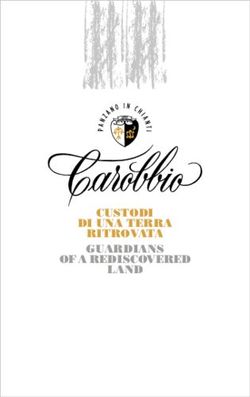 CUSTODI DI UNA TERRA RITROVATA GUARDIANS OF A REDISCOVERED LAND - ProWein