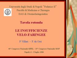 LE INSUFFICIENZE VELO-FARINGEE - Tavola rotonda