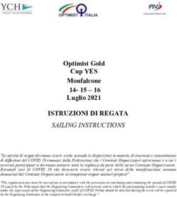 ISTRUZIONI DI REGATA SAILING INSTRUCTIONS - Optimist Gold Cup YES Monfalcone 14- 15 - 16 Luglio 2021