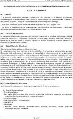 REGOLAMENTO DIDATTICO DELLA SCUOLA DI SPECIALIZZAZIONE IN RADIODIAGNOSTICA - Università degli Studi di Perugia