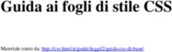 Guida ai fogli di stile CSS - Materiale tratto da unirc.i