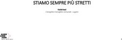 STIAMO SEMPRE PIÙ STRETTI - Raide Bassi Consigliera Consigliera comunale - Lugano
