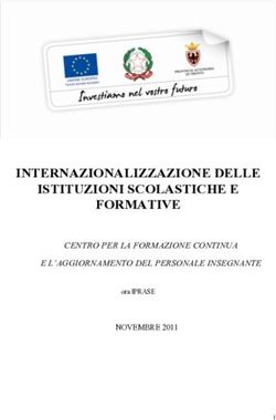 INTERNAZIONALIZZAZIONE DELLE ISTITUZIONI SCOLASTICHE E FORMATIVE - CENTRO PER LA FORMAZIONE CONTINUA E L'AGGIORNAMENTO DEL PERSONALE INSEGNANTE ...
