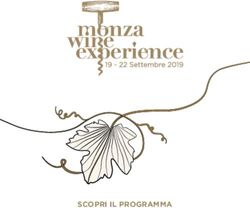 SCOPRI IL PROGRAMMA - Monza Wine Experience