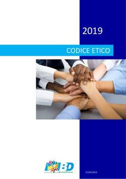 2019 CODICE ETICO - Bionatural Dimension