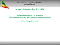 Le prestazioni energetiche degli edifici - La certificazione energetica nell'edilizia: sviluppi normativi Decreto Interministeriale DM 26/06/2015: ...