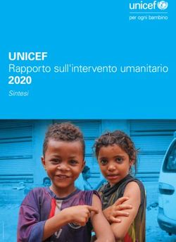 UNICEF 2020 Rapporto sull'intervento umanitario