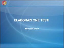ELABORAZIONE TESTI Microsoft Word
