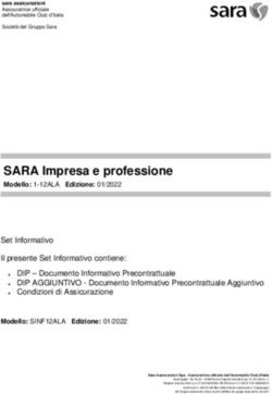 SARA Impresa e professione - Modello: 1-12ALA Edizione: 01/2022 - Sara Assicurazioni