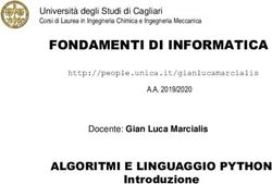 FONDAMENTI DI INFORMATICA - ALGORITMI E LINGUAGGIO PYTHON Introduzione Docente: Gian Luca Marcialis - UniCa