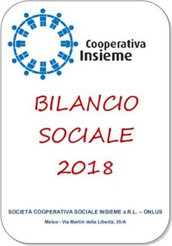 BILANCIO SOCIALE 2018 - SOCIETÀ COOPERATIVA SOCIALE INSIEME a R.L - ONLUS Melzo - Via Martiri della Libertà, 35/A - ConsumerLab.it