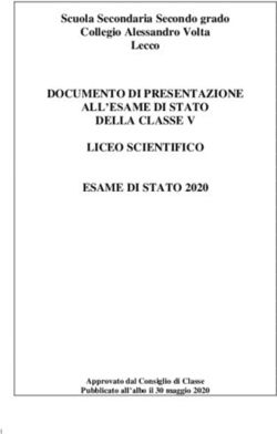DOCUMENTO DI PRESENTAZIONE ALL'ESAME DI STATO DELLA CLASSE V LICEO SCIENTIFICO ESAME DI STATO 2020 - Scuola Secondaria Secondo grado Collegio ...