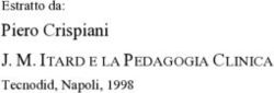 Piero Crispiani J. M. ITARD E LA PEDAGOGIA CLINICA Tecnodid, Napoli, 1998