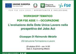 L'evoluzione della Dote Unica Lavoro nella prospettiva del Jobs Act - WORKSHOP TEMATICO POR FSE ASSE 1 - OCCUPAZIONE - POR FSE Lombardia