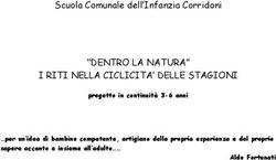 "DENTRO LA NATURA" I RITI NELLA CICLICITA' DELLE STAGIONI