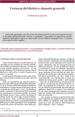 Certezza del diritto e clausole generali - di Massimo Luciani - Questione Giustizia