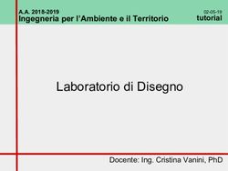 Laboratorio di Disegno - Ingegneria per l'Ambiente e il Territorio A.A. 2018-2019 - UniCa