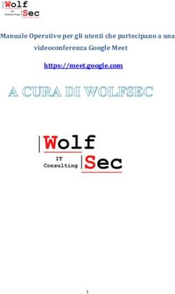 Manuale Operativo per gli utenti che partecipano a una videoconferenza Google Meet