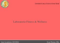 Laboratorio Fitness & Wellness - Anno Accademico 2015/2016