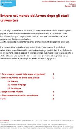Entrare nel mondo del lavoro dopo gli studi universitari - orientamento.ch