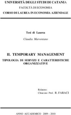 IL TEMPORARY MANAGEMENT - UNIVERSITÀ DEGLI STUDI DI CATANIA